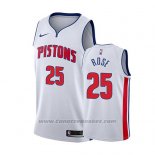 Maglia Detroit Pistons Derrick Rose #25 Association 2018-19 Bianco