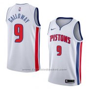 Maglia Detroit Pistons Langston Galloway #9 Association 2018 Bianco