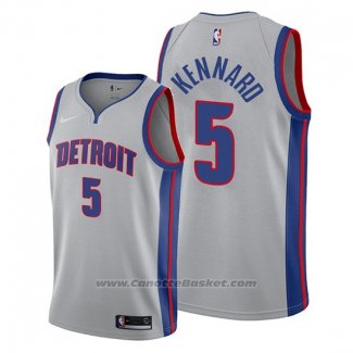 Maglia Detroit Pistons Luke Kennard #5 Statement Grigio