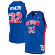 Maglia Detroit Pistons Richard Hamilton NO 32 Mitchell & Ness 2003-04 Blu