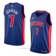 Maglia Detroit Pistons Stanley Johnson #7 Icon 2018 Blu