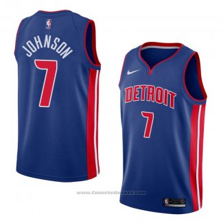 Maglia Detroit Pistons Stanley Johnson #7 Icon 2018 Blu