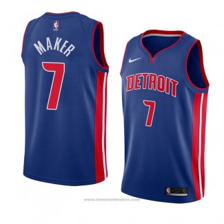 Maglia Detroit Pistons Thon Maker #7 Icon 2018 Blu