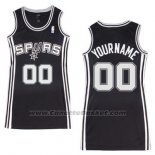 Maglia Donna San Antonio Spurs Personalizzate Nero