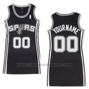 Maglia Donna San Antonio Spurs Personalizzate Nero