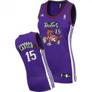 Maglia Donna Toronto Raptors Vince Carter #15 Viola