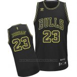 Maglia Elettricita Moda Chicago Bulls Michael Jordan #23 Nero