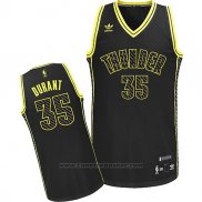 Maglia Elettricita Moda Golden State Warriors Kevin Durant #35 Nero