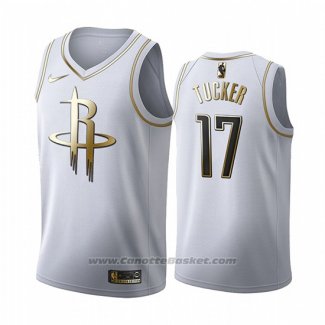 Maglia Golden Edition Houston Rockets P.j. Tucker #17 2019-20 Bianco