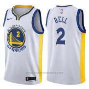 Maglia Golden State Warriors Jordan Bell #2 Association 2017-18 Bianco