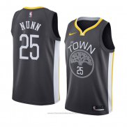 Maglia Golden State Warriors Kendrick Nunn #25 Statement 2018 Nero