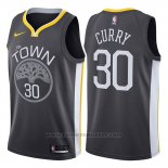 Maglia Golden State Warriors Stephen Curry #30 Statement 2017-18 Nero