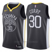 Maglia Golden State Warriors Stephen Curry #30 Statement 2017-18 Nero