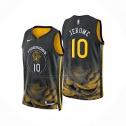 Maglia Golden State Warriors Ty Jerome #10 Citta 2022-23 Nero