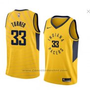 Maglia Indiana Pacers Myles Turner #33 Statement 2018 Giallo