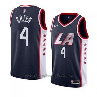 Maglia Los Angeles Clippers Jamychal Green #4 Citta 2019 Blu