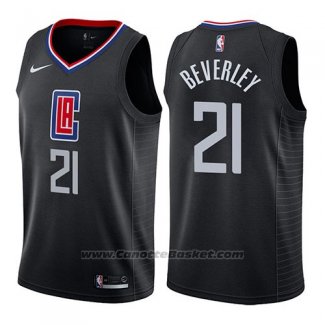 Maglia Los Angeles Clippers Patrick Beverley #21 Statement 2019 Nero