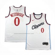 Maglia Los Angeles Clippers Russell Westbrook #0 Association 2024-25 Bianco