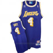 Maglia Los Angeles Lakers Byron Scott #4 Retro Blu