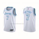 Maglia Los Angeles Lakers Carmelo Anthony NO 7 Citta 2020-21 Bianco