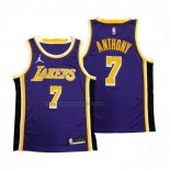 Maglia Los Angeles Lakers Carmelo Anthony NO 7 Statement 2020-21 Viola