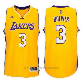 Maglia Los Angeles Lakers Corey Brewer #3 Home 2017-18 Or