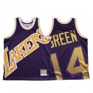 Maglia Los Angeles Lakers Danny Green #14 Mitchell & Ness Big Face Viola