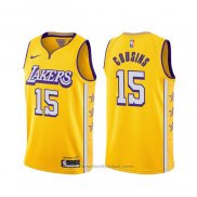 Maglia Los Angeles Lakers Demarcus Cousins #15 Citta Giallo