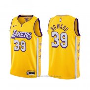 Maglia Los Angeles Lakers Dwight Howard #39 Citta 2019-20 Giallo