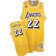 Maglia Los Angeles Lakers Elgin Baylor #22 Retro Giallo