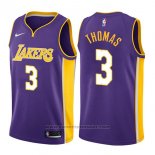 Maglia Los Angeles Lakers Isaiah Thomas #3 Statement 2017-18 Viola