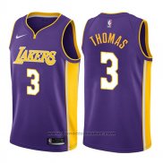 Maglia Los Angeles Lakers Isaiah Thomas #3 Statement 2017-18 Viola