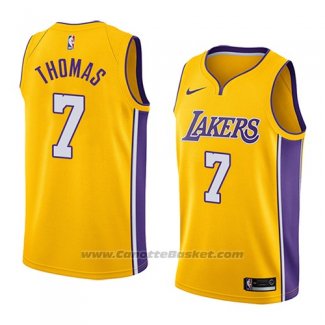 Maglia Los Angeles Lakers Isaiah Thomas #7 Icon 2018 Giallo