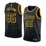 Maglia Los Angeles Lakers Juan Toscano-Anderson NO 95 Mamba 2021-22 Nero