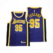 Maglia Los Angeles Lakers Juan Toscano-Anderson NO 95 Statement 2020-21 Viola