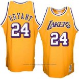 Maglia Los Angeles Lakers Kobe Bryant #24 Retro Giallo