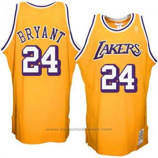 Maglia Los Angeles Lakers Kobe Bryant #24 Retro Giallo