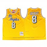 Maglia Los Angeles Lakers Kobe Bryant #8 Retro Giallo