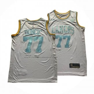 Maglia Los Angeles Lakers Luka Doncic No 77 Classic 2024-25 Bianco