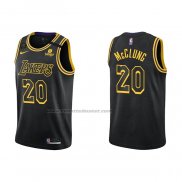 Maglia Los Angeles Lakers Mac Mcclung NO 20 Mamba 2021-22 Nero