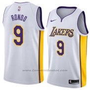 Maglia Los Angeles Lakers Rajon Rondo #9 Association 2018 Bianco