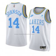 Maglia Los Angeles Lakers Stanley Johnson NO 14 Classic 2022-23 Bianco