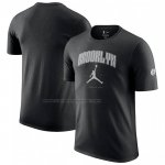 Maglia Manica Corta Brooklyn Nets Essential Citta Nero