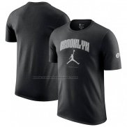 Maglia Manica Corta Brooklyn Nets Essential Citta Nero