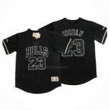 Maglia Manica Corta Chicago Bulls Michael Jordan No 23 Nero