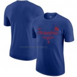Maglia Manica Corta Philadelphia 76ers Blu