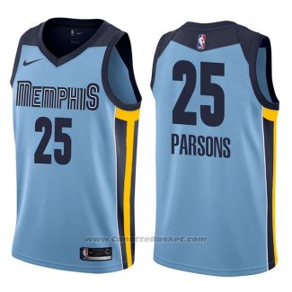 Maglia Memphis Grizzlies Chandler Parsons #25 Statement 2017-18 Blu