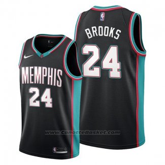 Maglia Memphis Grizzlies Dillon Brooks #24 Classic 20th Season Nero