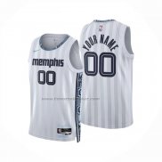 Maglia Memphis Grizzlies Personalizzate Citta 2025-26 Bianco