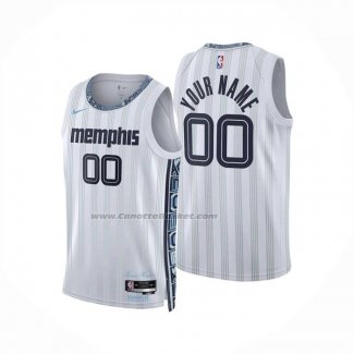 Maglia Memphis Grizzlies Personalizzate Citta 2025-26 Bianco